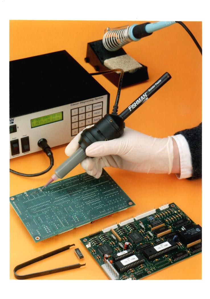 Solder Paste Dispensing System Mechanical Drive Assures Even Solder Mix