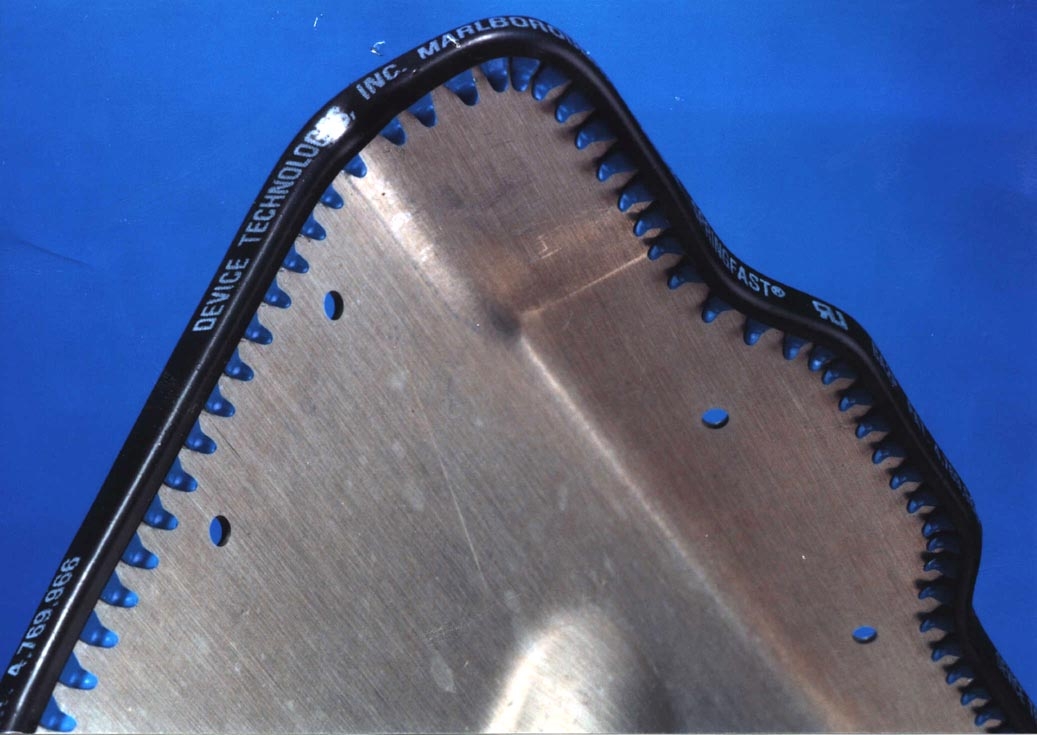 FlexiGrommet Edging Protects Flanged Openings