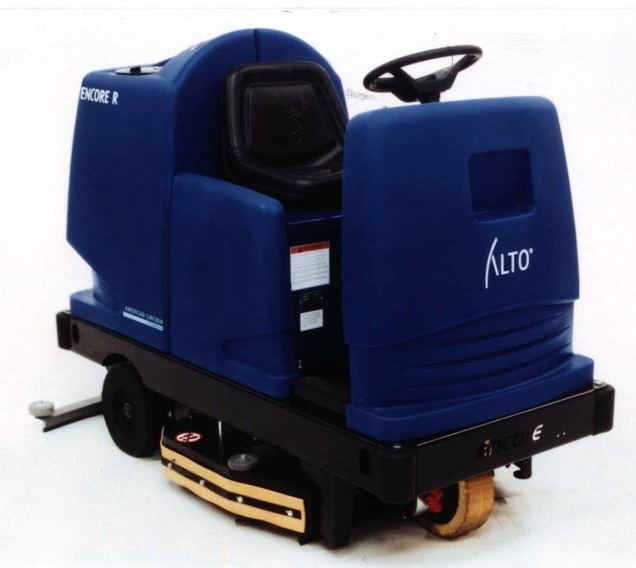 ALTO's AmericanLincoln Technology Rider Floor Scrubber Offers Big