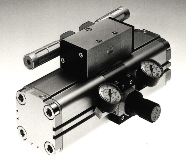 Twin Piston Air Booster Doubles Pressure for Pneumatic Applications