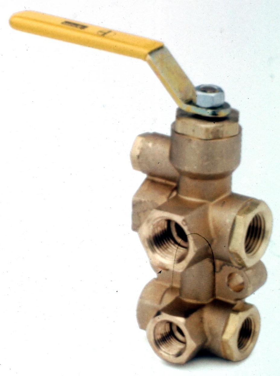 Parker Six Port Diversion Valve Designed for Fluid Return or Spillback