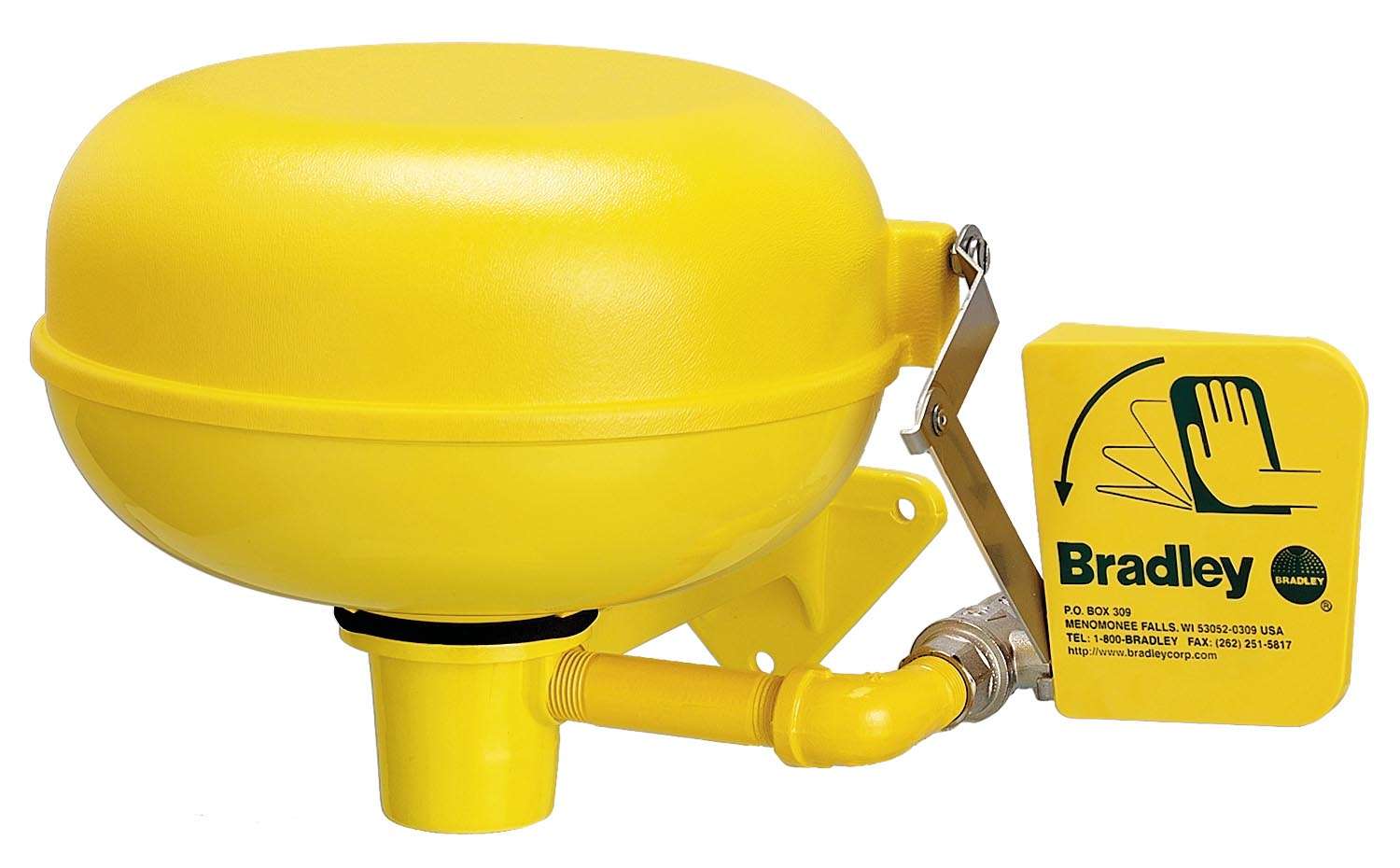 New Bradley Retrofit Dust Cover Protects Eyewash Area