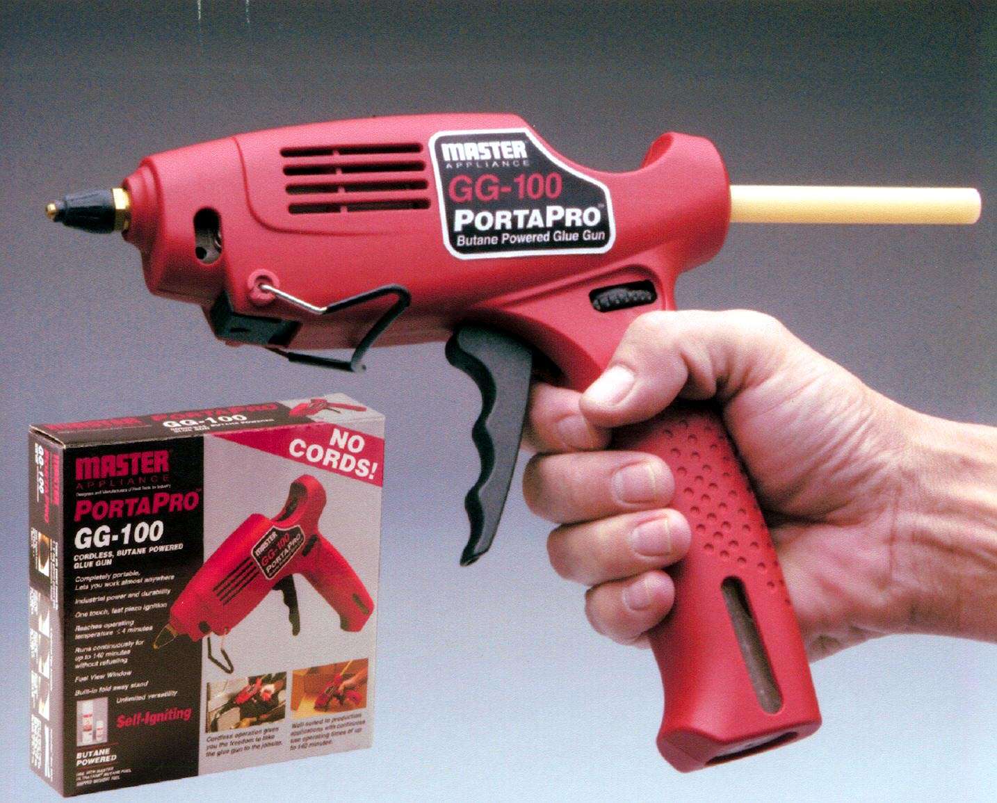 New Master® GG100 PORTAPRO(TM) Glue Gun Has Cordless Design to Let You