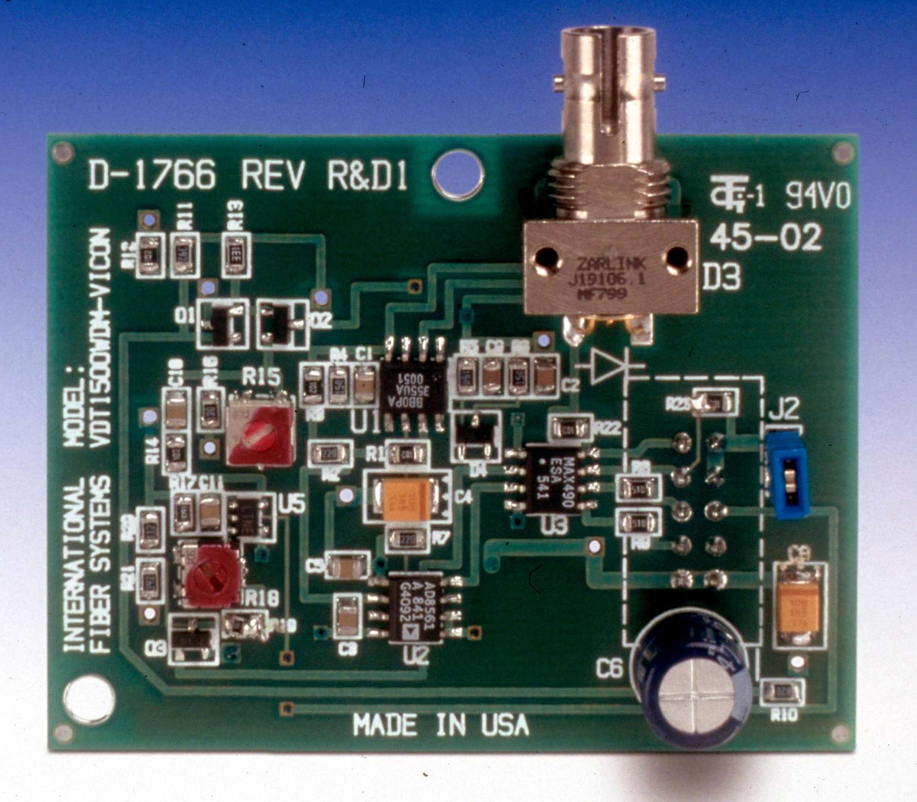 IFS Introduces Integrated Fiber Optic Video and Data Transmitter for Use in Vicon Surveyor(TM