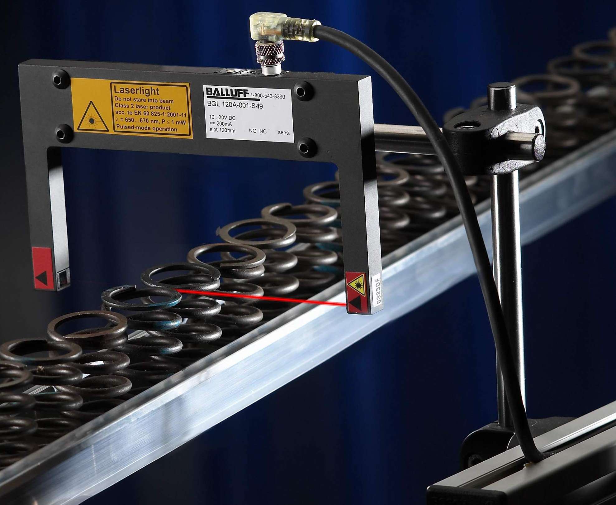 Balluff Adds High Accuracy Laser Capability to Popular Thru Beam Fork