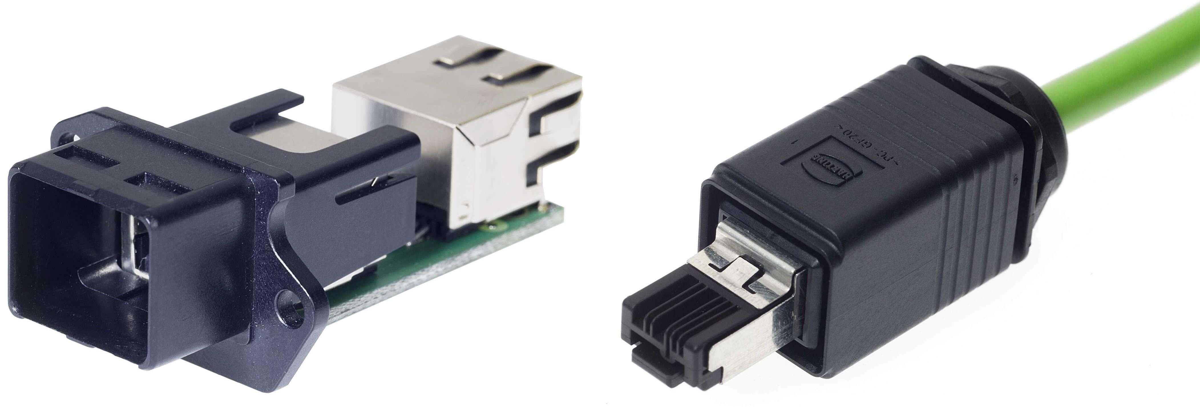 HARTING RJ Industrial® Push Pull the Smallest RJ 45 Connector with