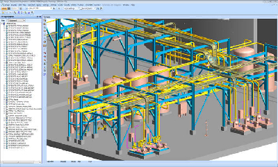 PDMS Software offers optimized piping capabilities.