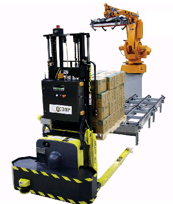 Automated Guided Vehicle suits palletizing applications.