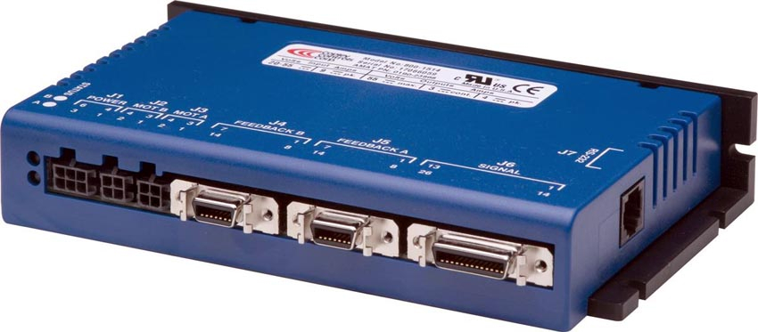 Dual-Axis Servo Amplifier drives wide range of motors.