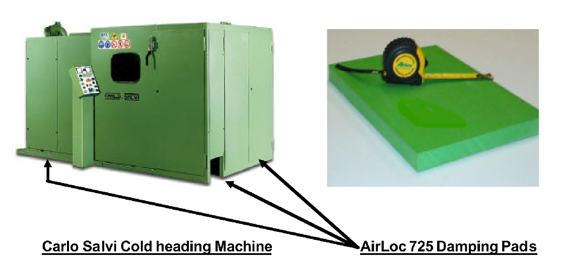 AirLoc Damping Pads 'Pin' Vibration Down on Spirol Cold Heading Machines
