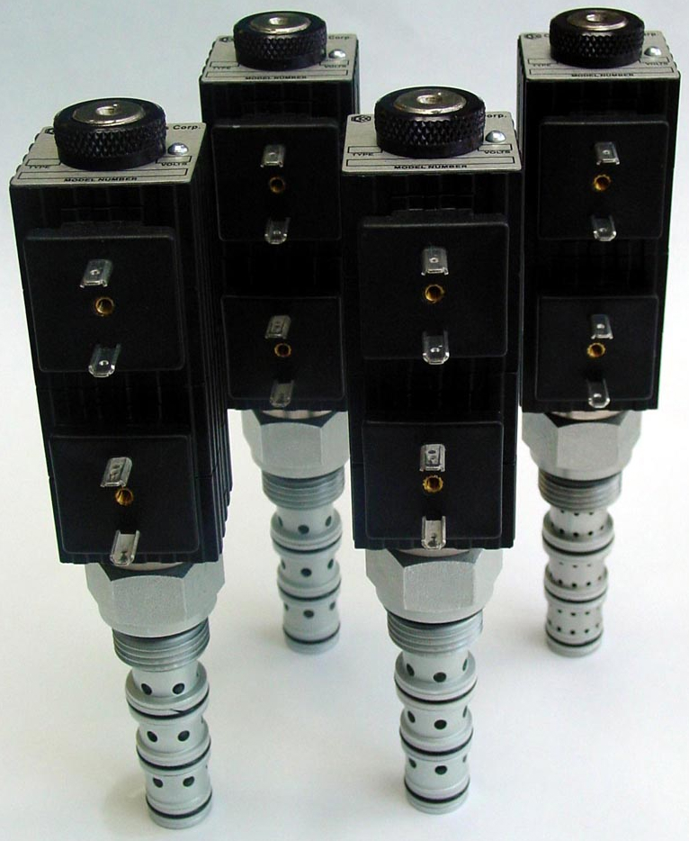 10 Series 4Way, 3Position Solenoid Cartridge Valves