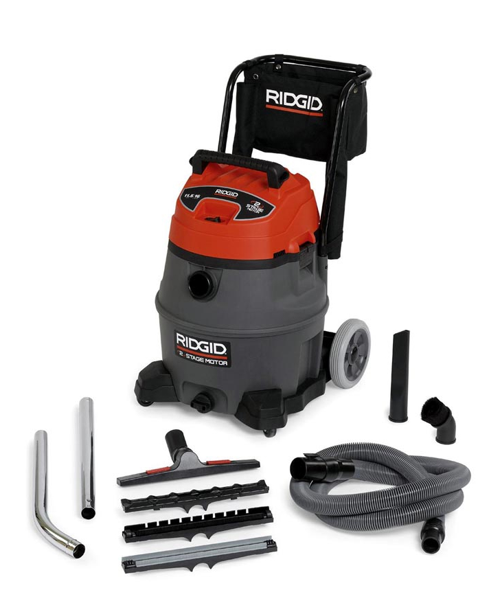 New RIDGID® Industrial Wet /Dry Vacs are Powerful, Durable