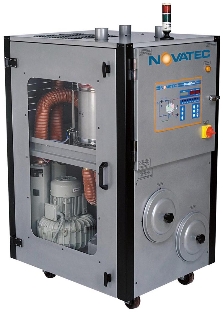 New Wheel Dryer Dries Resin and Regenerates Desiccant in One Operation