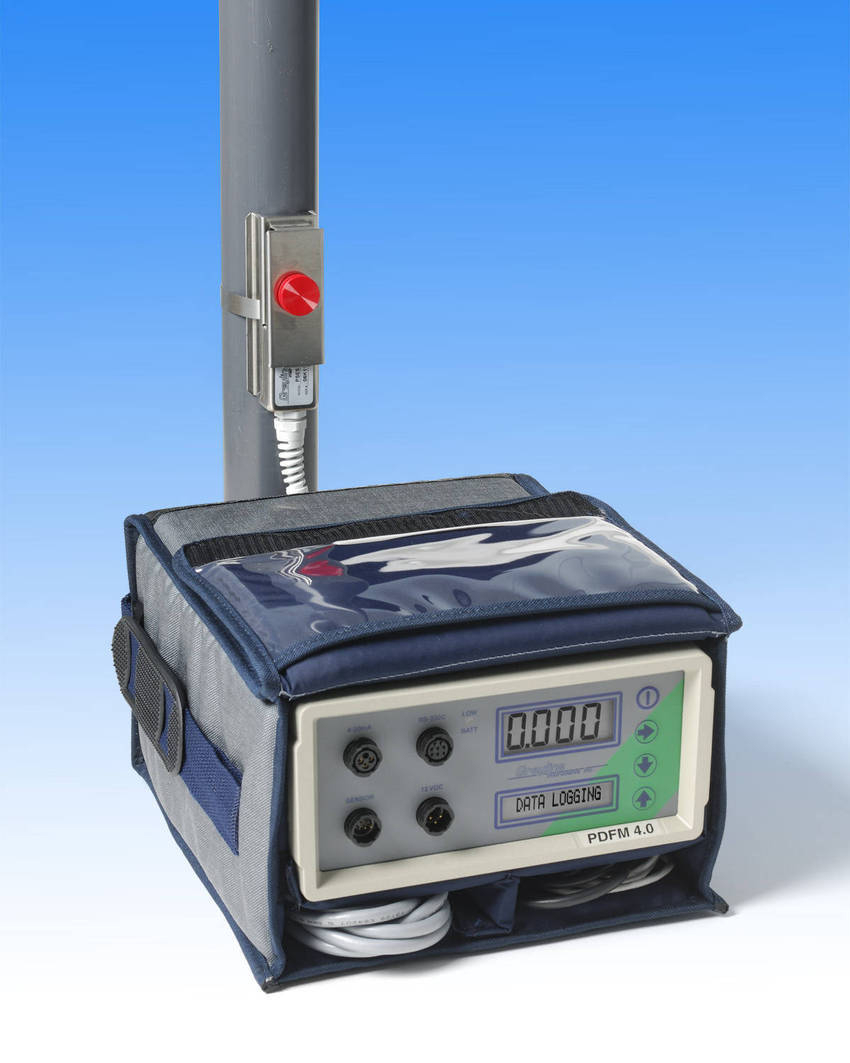 Portable Flow Meter Works from Outside a Pipe