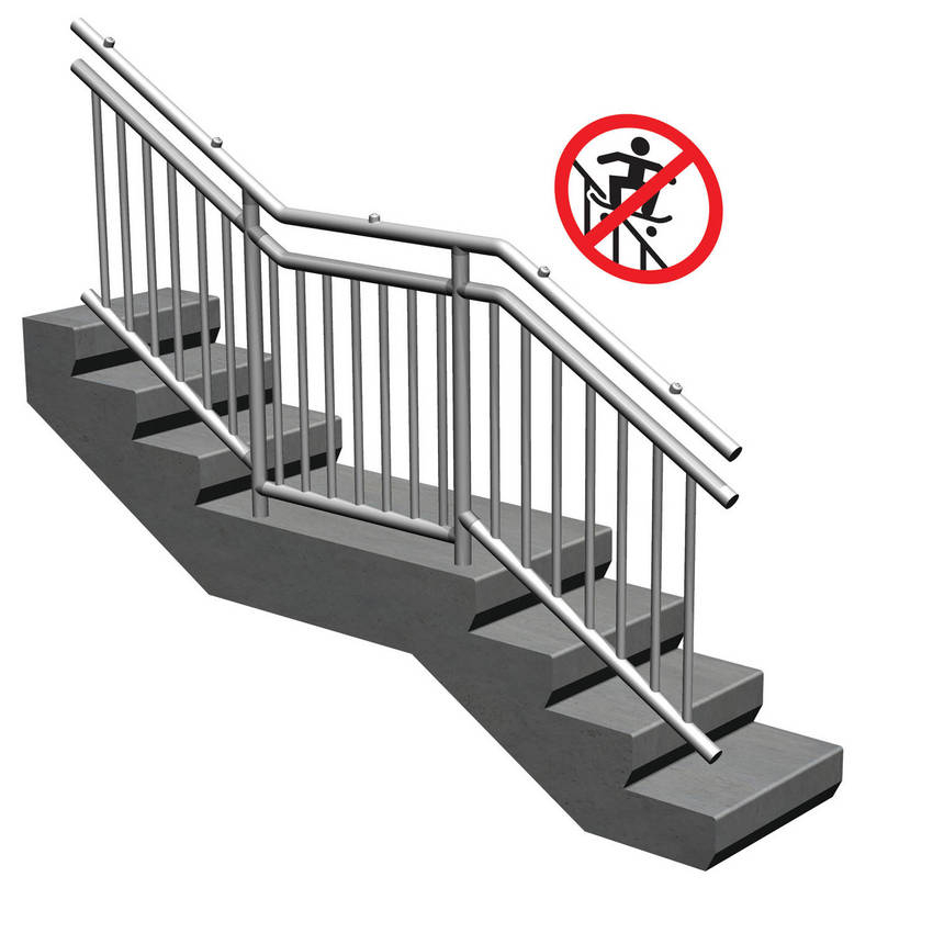 Hollaender® Handrail Systems Double as Skateboard Deterrent