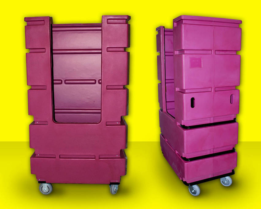 New Laundry Cart Sized To Hotel, Hospital Elevators for Maximum Use of