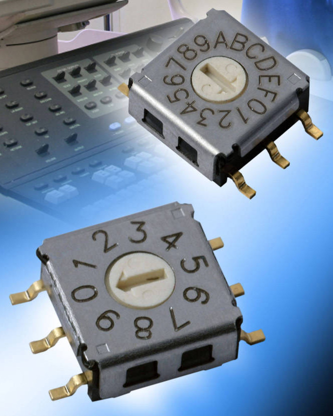 SurfaceMount Microminiature Rotary Coded Switch Series from KnitterSwitch