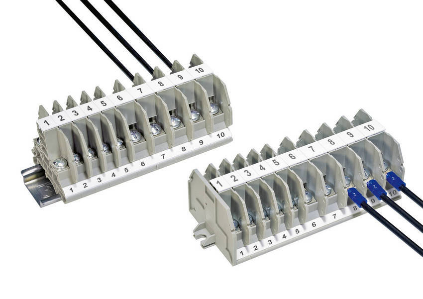 Compact Modular Ring Lug Terminals Replace Barrier Blocks