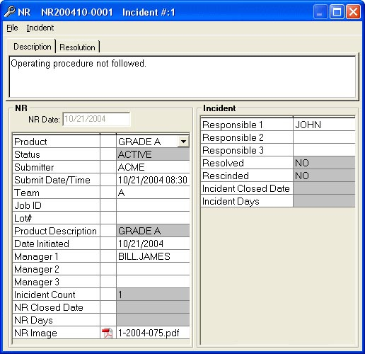 LIMS Software helps manage noncompliance records.