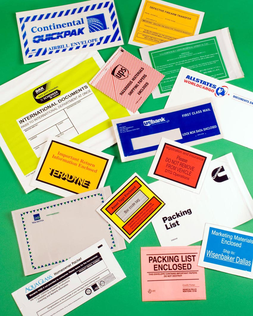 Packing List Envelopes Meet Special Customer Requirements