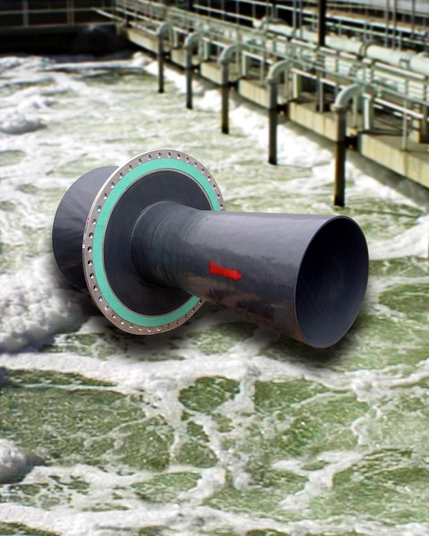 Venturi Flow Meter Measures Aeration at Sewage Treatment Plants
