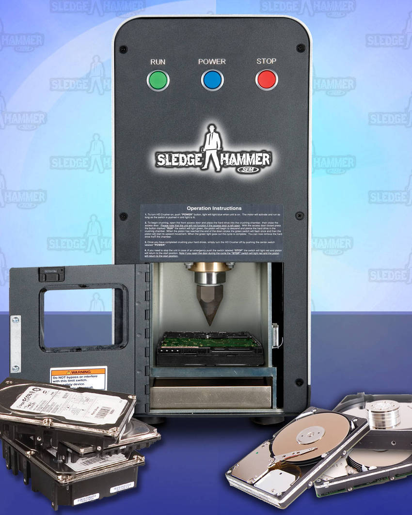 New Hard Drive Crusher is Quick, Quiet, Clean