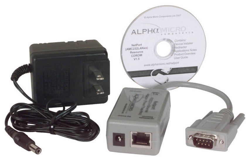 L-com Offers Alpha Micro Netport RS232 to Ethernet Cable Adapter to Bridge Serial and