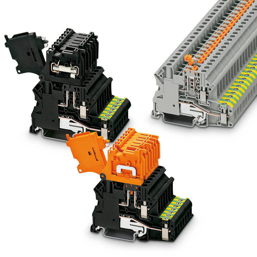 Screw Terminal Blocks Feature Integrated PE Foot