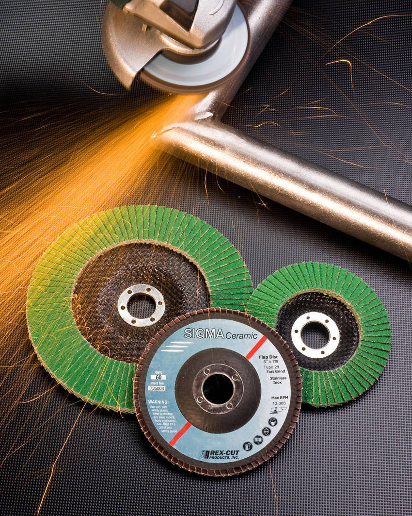 Ceramic Flap Discs Remove Stock with Minimal Pressure