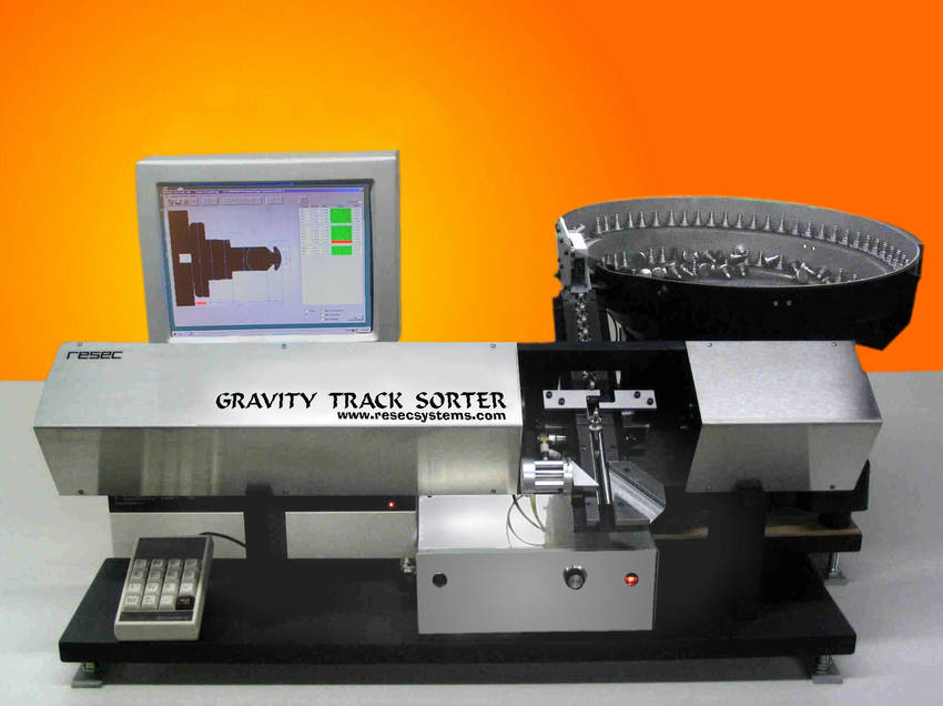 Inexpensive "Gravity Track Sorter" Performs 100 Inspection of Screw