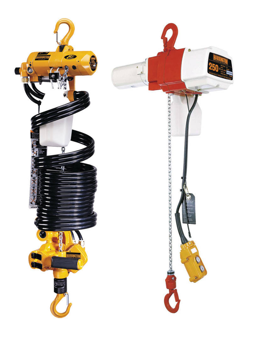 New Electric and Pneumatic Hoists