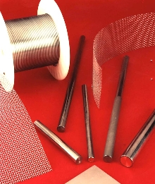 Anodes can be supplied as wire, rod  and woven mesh.