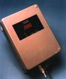 CO2 Analyzer mounts on wall in NEMA enclosure.