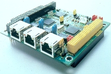 3-Port Ethernet Module drives network applications.