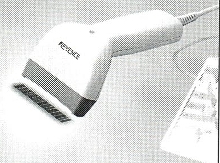 Barcode Reader employs safe LED light source.