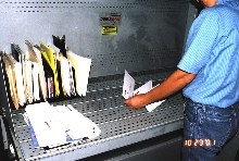 Mail Inspection Workstation protects mail sorters.