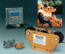 Tensiometers continuously monitor cable tension.