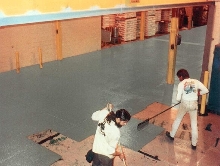 Floor Coatings resist harsh chemicals and abrasion.