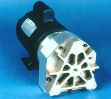 Pump is powered by 4-pole AC motor.