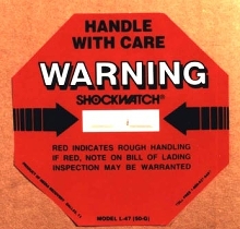 Impact Indicator warns of package mishandling or abuse.