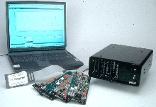Data Acquisition System operates on 12 Vdc for portability.