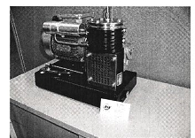 Compressor fills cylinders with oxygen and other gases.