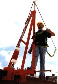 Horizontal Lifeline works on I-beams or concrete.