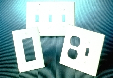 Thermoplastic Wallplates cover installation gaps.