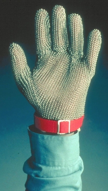Mesh Gloves provide cut and puncture protection.