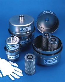 Oil Mist Eliminators clean up vacuum pump exhaust.
