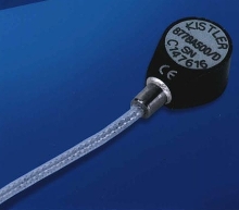 Accelerometer measures vibration on structures.