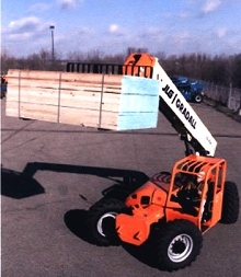 Lift Truck has 9,000 lb capacity.