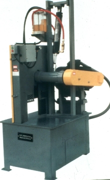 Abrasive Saw cuts 5 in. solids and 8 in. shapes.