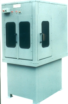 Semi-Automatic Saw performs wet abrasive cutting.
